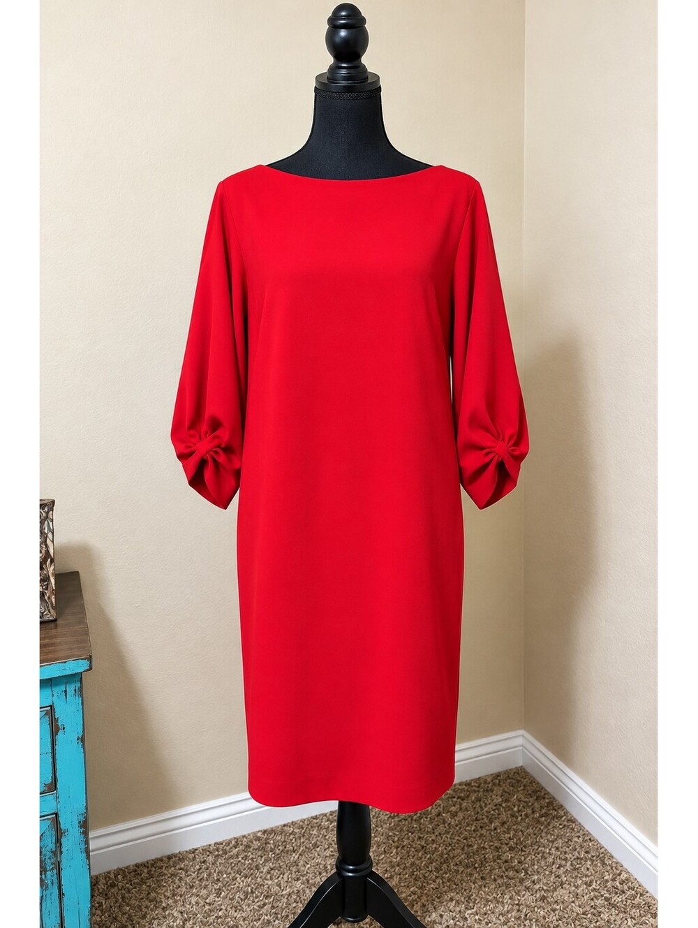 Lafayette 148 Red Dress, Med, Excellent Condition
